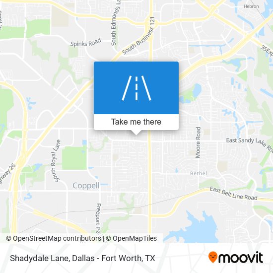 Mapa de Shadydale Lane