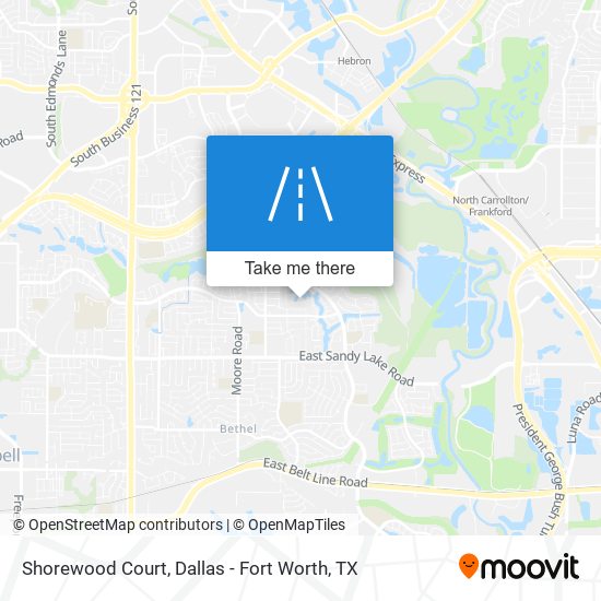 Mapa de Shorewood Court