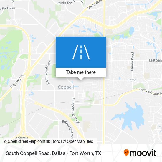 South Coppell Road map