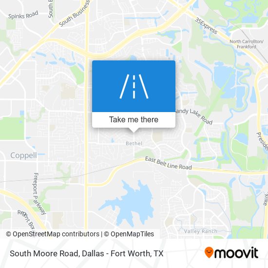 Mapa de South Moore Road
