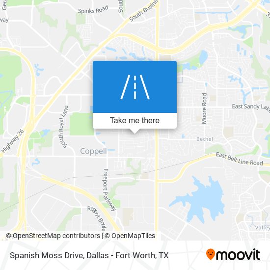 Spanish Moss Drive map