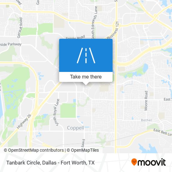 Tanbark Circle map