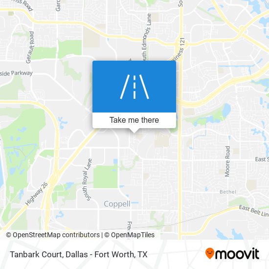 Tanbark Court map