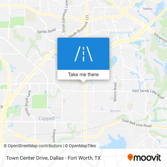 Town Center Drive map