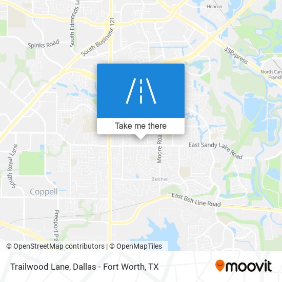Trailwood Lane map
