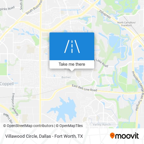 Villawood Circle map