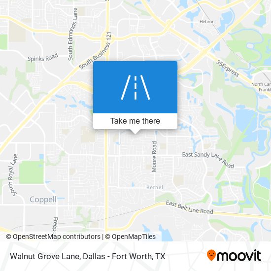 Mapa de Walnut Grove Lane