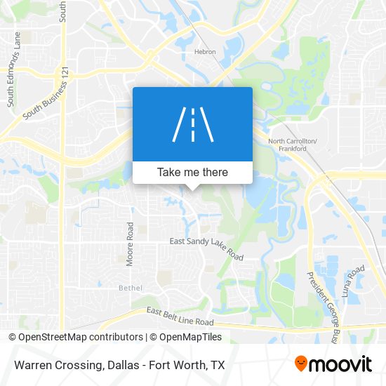 Mapa de Warren Crossing