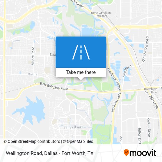 Wellington Road map