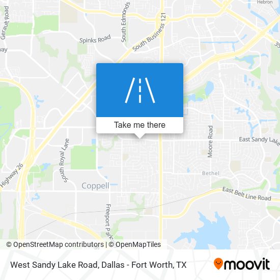 West Sandy Lake Road map