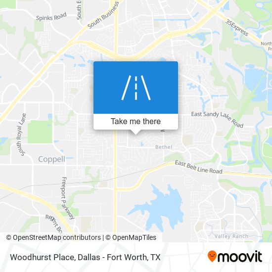 Woodhurst Place map