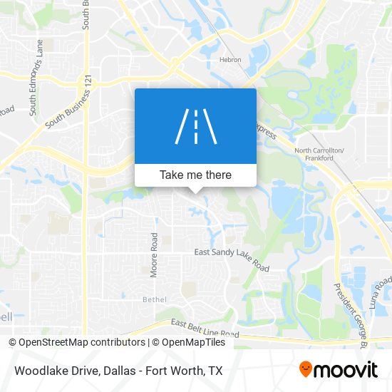 Woodlake Drive map