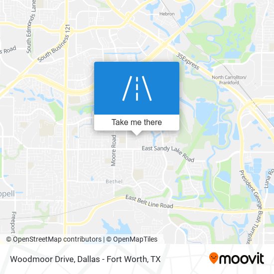 Woodmoor Drive map