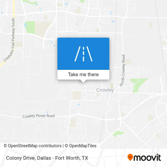 Colony Drive map