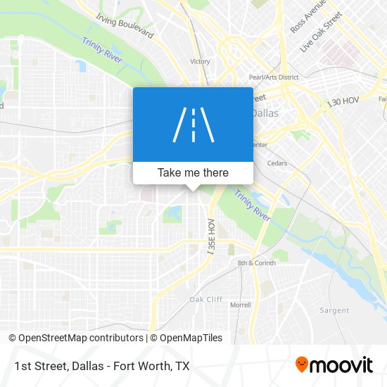 Mapa de 1st Street