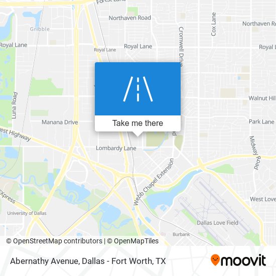 Mapa de Abernathy Avenue