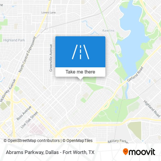 Abrams Parkway map