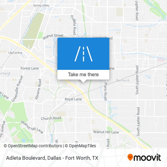 Adleta Boulevard map