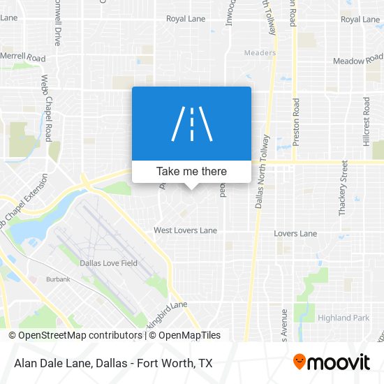 Alan Dale Lane map