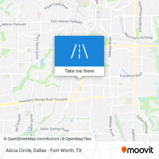 Alicia Circle map