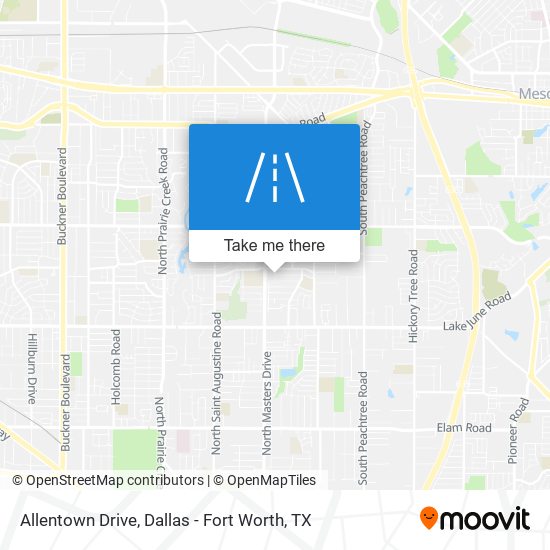 Allentown Drive map
