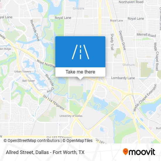 Allred Street map