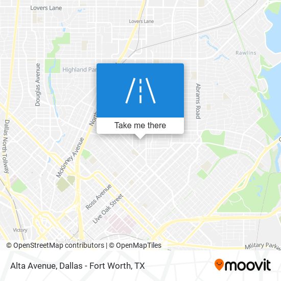Alta Avenue map