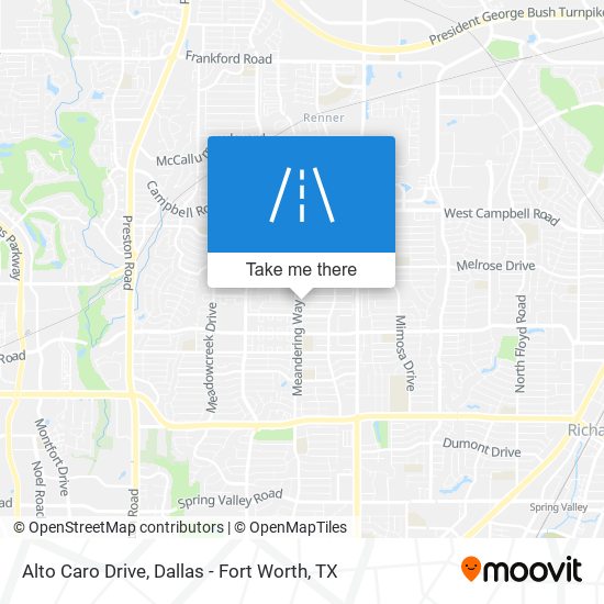 Alto Caro Drive map