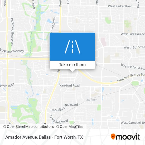 Amador Avenue map