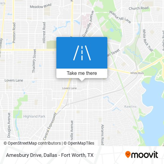 Amesbury Drive map