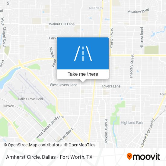 Mapa de Amherst Circle