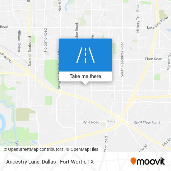 Ancestry Lane map