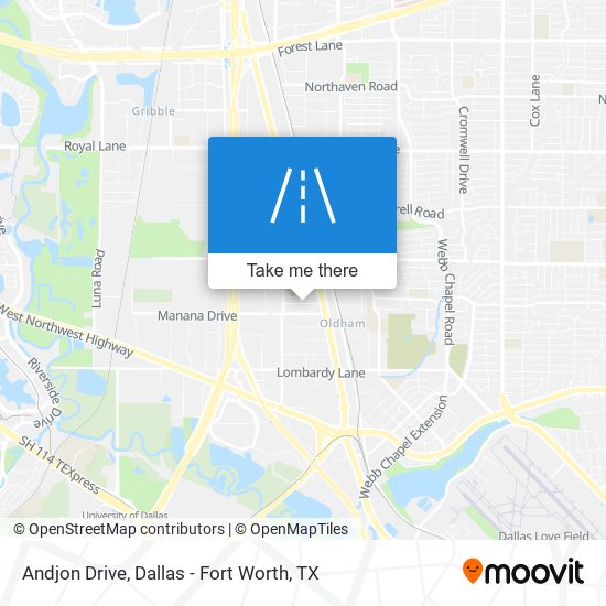 Andjon Drive map