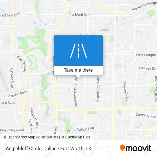 Anglebluff Circle map
