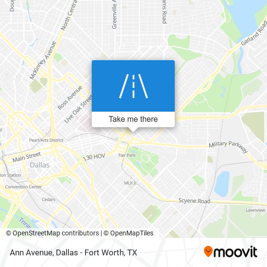Ann Avenue map