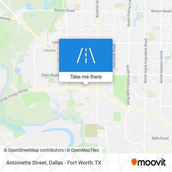 Antoinette Street map