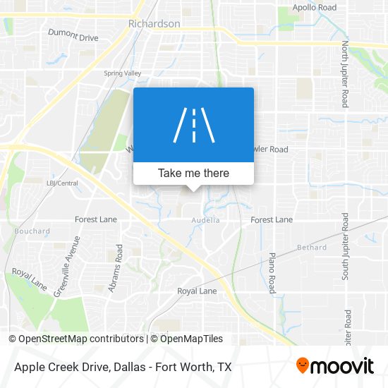 Apple Creek Drive map