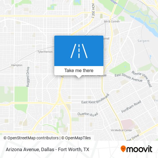 Arizona Avenue map