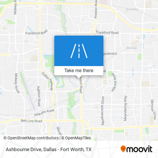 Ashbourne Drive map