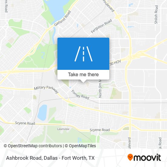 Ashbrook Road map