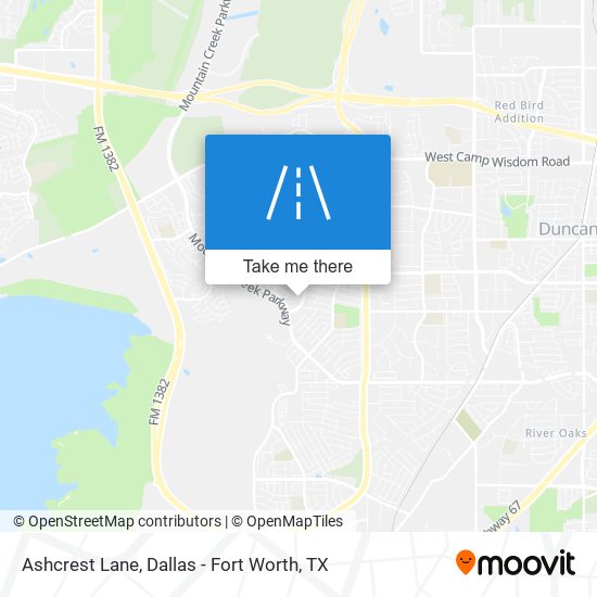 Ashcrest Lane map