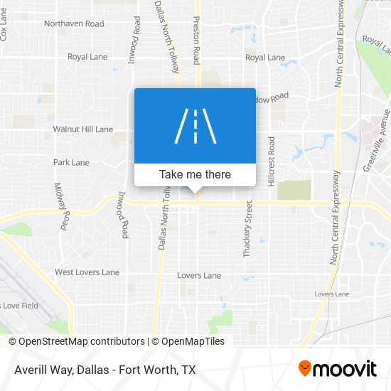 Averill Way map