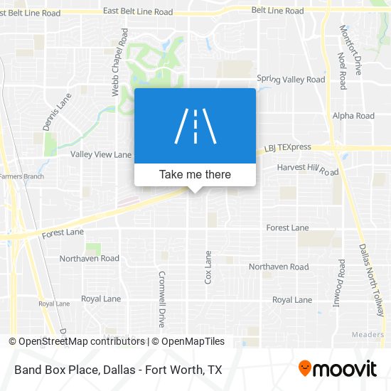 Mapa de Band Box Place