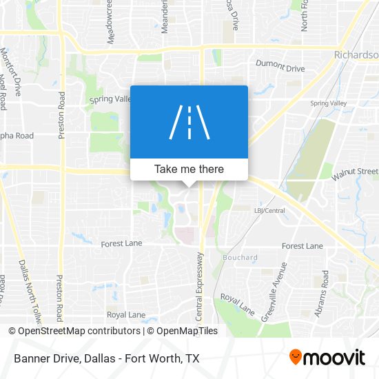 Banner Drive map