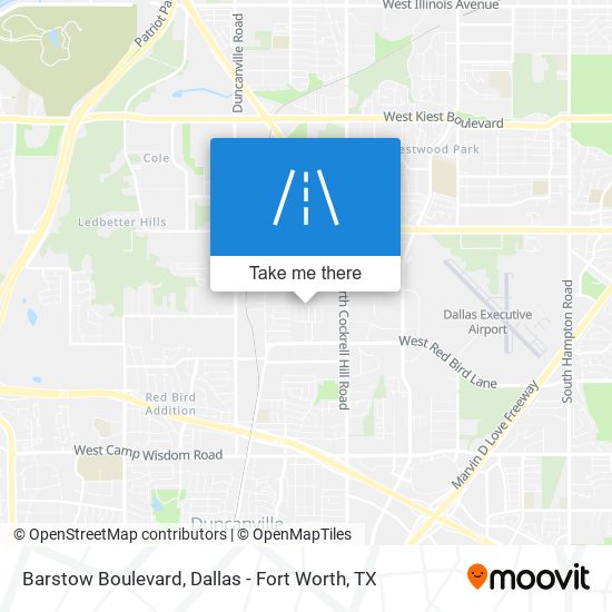 Barstow Boulevard map
