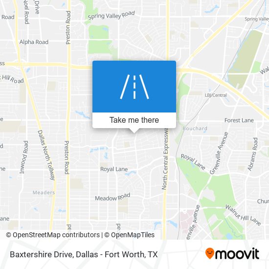 Baxtershire Drive map
