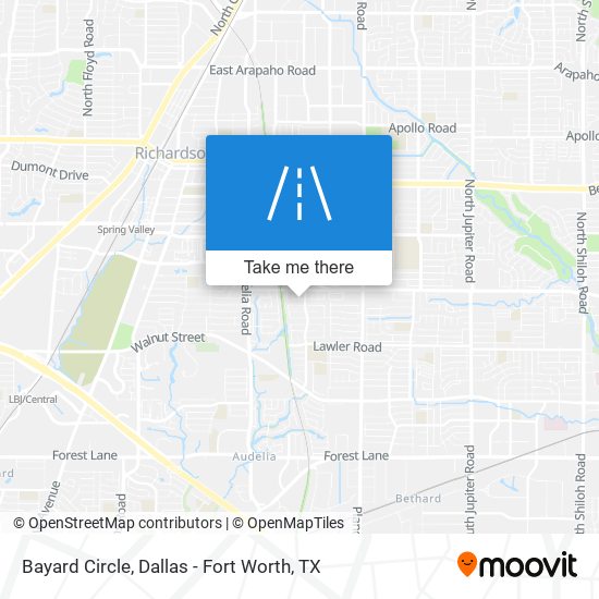 Mapa de Bayard Circle