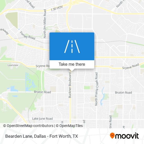 Mapa de Bearden Lane