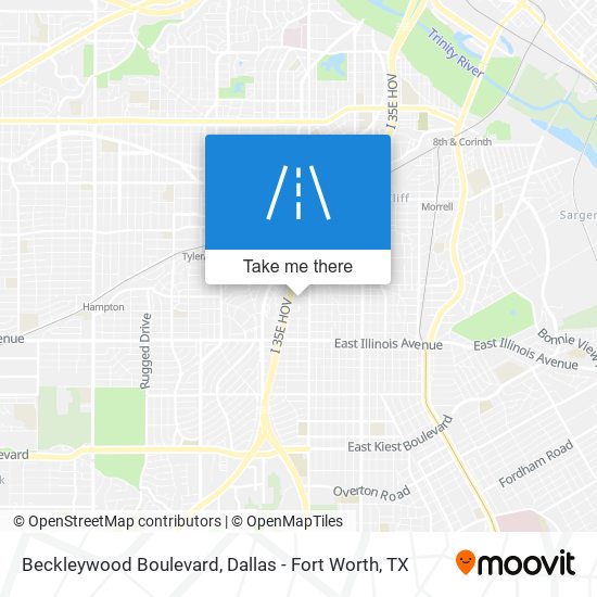 Beckleywood Boulevard map