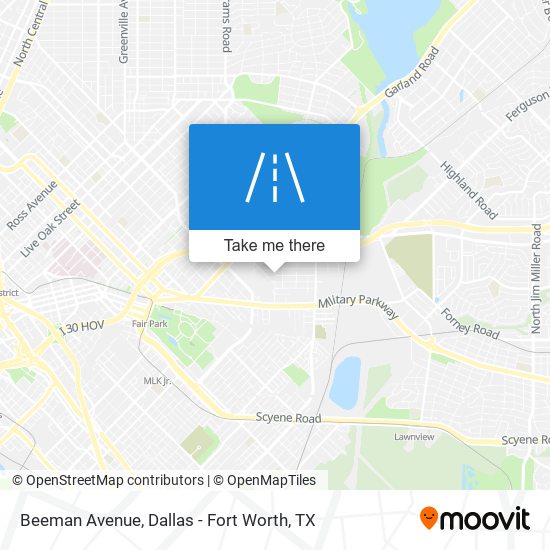 Beeman Avenue map